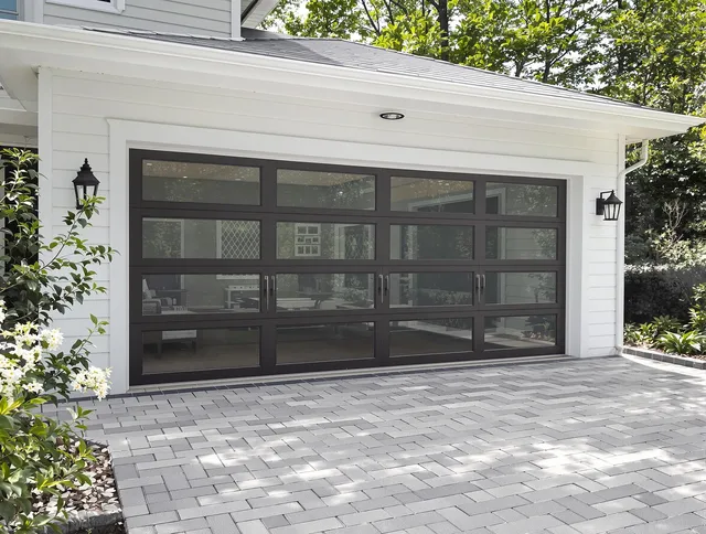 Hudson Garage Door Repair design specialist presenting custom garage door options to Hudson homeowner
